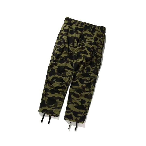 Men's A BATHING APE 1st Camo Cargo Long Pants Army Green | WHQ120746