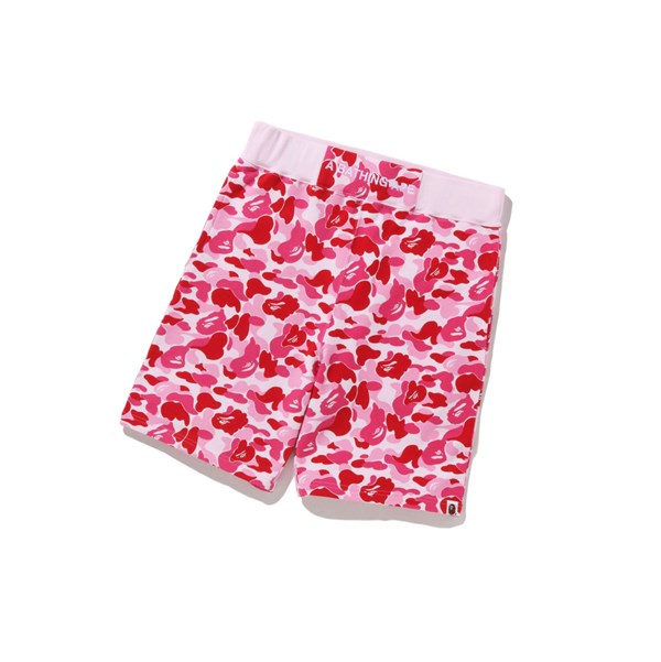Men's A BATHING APE Abc Camo Sweat Shorts Pink | GEK519768