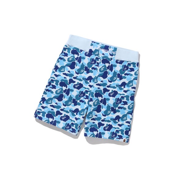 Men's A BATHING APE Abc Camo Sweat Shorts Sky Blue | LFX614378