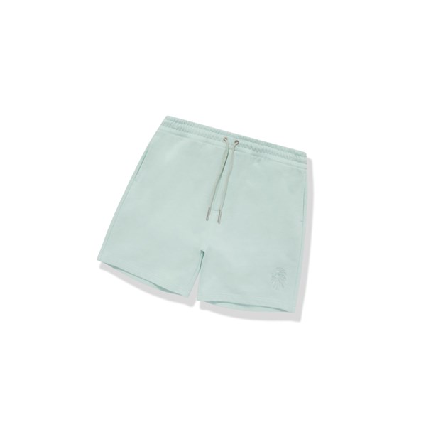 Men's A BATHING APE Ape Head Sweat Shorts Light Green | SMQ957841