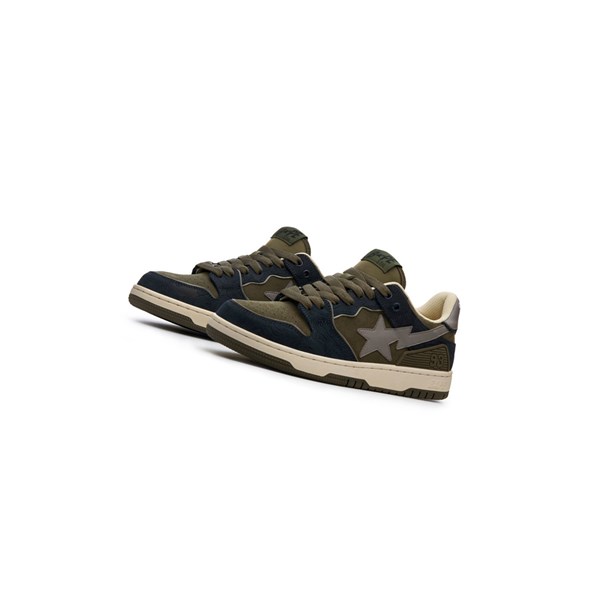Men's A BATHING APE Bape Sk8 Sta #5 Low Sneakers Blue | TYS396471