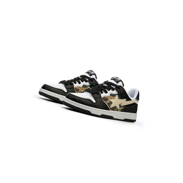 Men's A BATHING APE Bape Sk8 Sta Abc Camo Low Sneakers Black | ISF178240