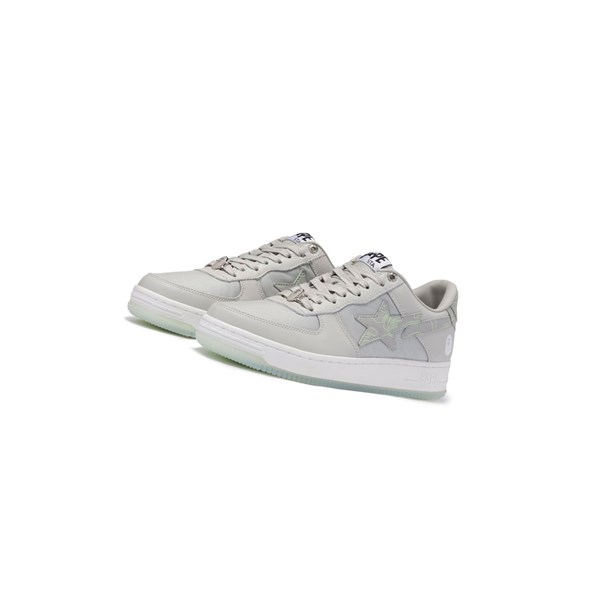 Men's A BATHING APE Bape Sta #1 M2 Low Sneakers Grey | BLQ297341
