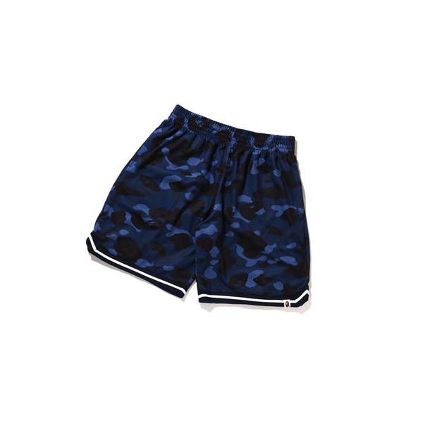 Men's A BATHING APE Color Camo Wide Fit Basketball Shorts Blue | TAH815764