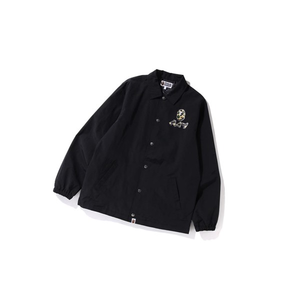Men's A BATHING APE Harajuku Coach Jackets Black | YUM195402