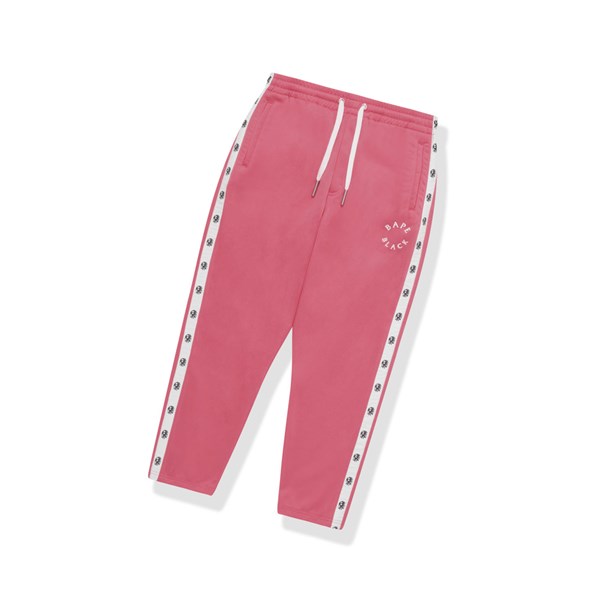 Men's A BATHING APE Logo Track Long Pants Pink | KSV295604