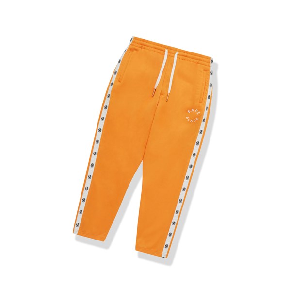 Men's A BATHING APE Logo Track Long Pants Orange | SDH842751