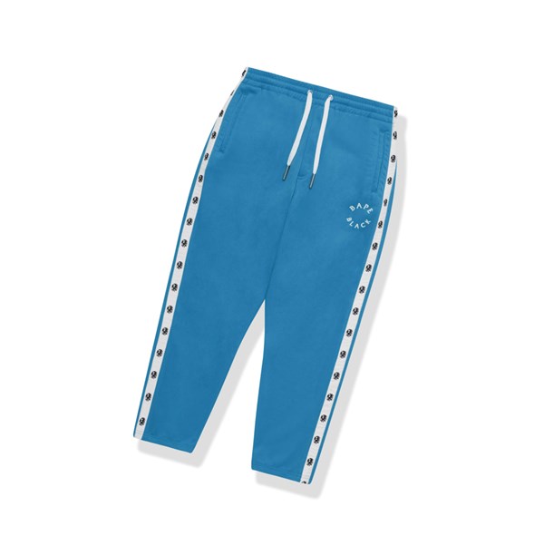 Men's A BATHING APE Logo Track Long Pants Blue | ZCL039462