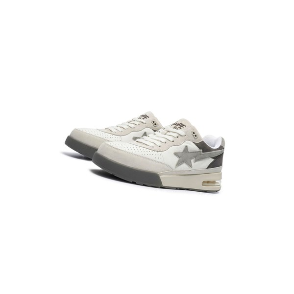 Men's A BATHING APE Road Sta #3 M2 Low Sneakers Grey | SQW857162