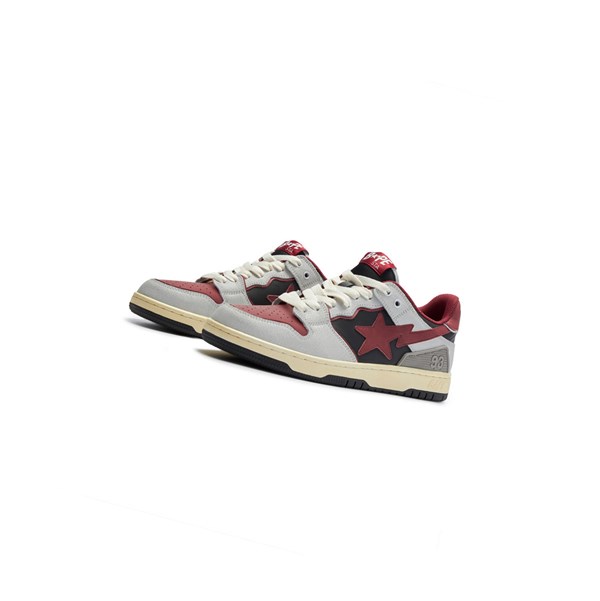 Men's A BATHING APE Sk8 Sta #4 M1 Low Sneakers White | KTA650937