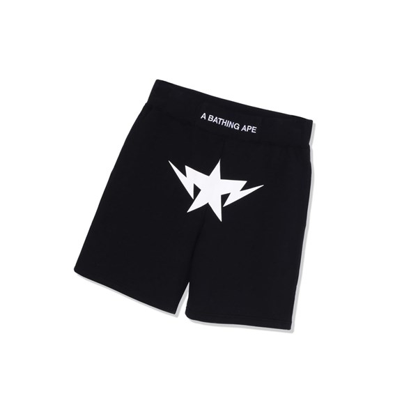 Men's A BATHING APE Twinsta Sweat Shorts Black | QJV846123