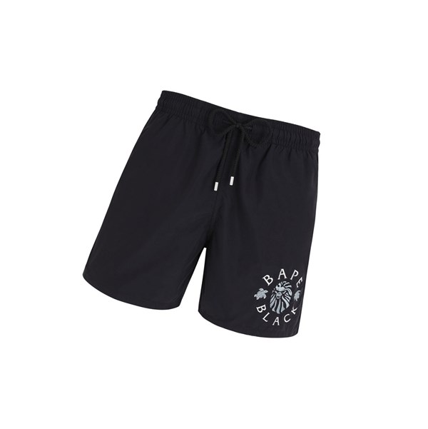 Men's A BATHING APE X Vilebrequin Motu Shorts Black | WZQ791435