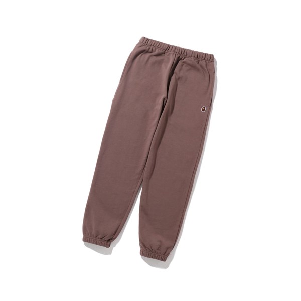 Women's A BATHING APE Ape Head One Point Oversized Sweat Pants Brown | EJM476051