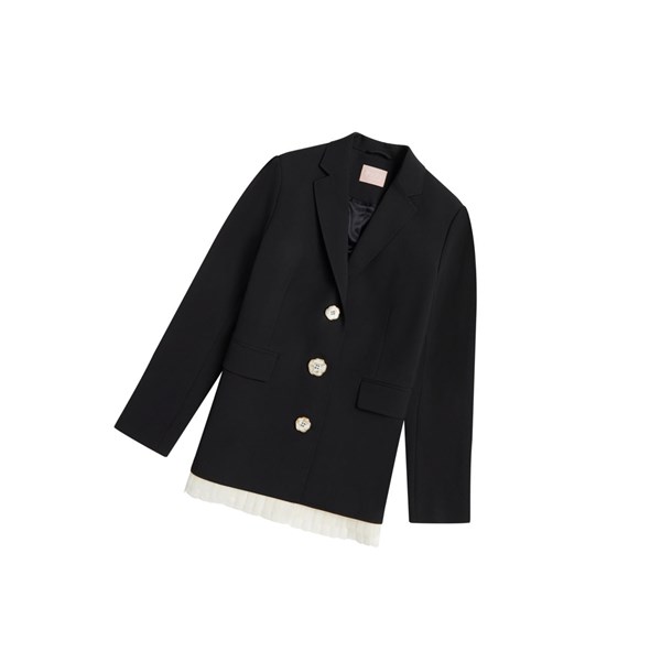 Women's A BATHING APE Buttoned Blazer Blazer Blazer Black | GRF659421