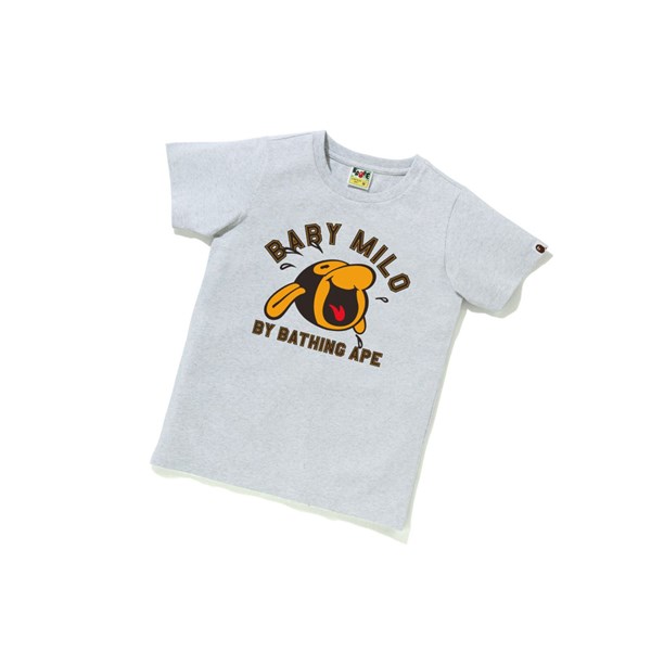 Women's A BATHING APE Classic Baby Milo Tee #1 Short Sleeve T Shirts Grey | KVU812094