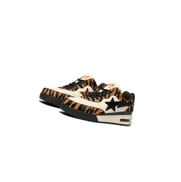 Women's A BATHING APE Cny Road Sta M1 Mid Sneakers Brown | HLS756490