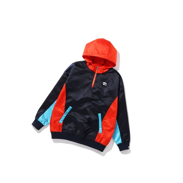Women's A BATHING APE Color Block Oversized Pullover Jackets Caise | EDK139567