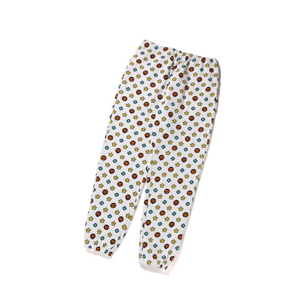 Women's A BATHING APE Milo Monogram Oversized Sweat Pants White | GFO409718