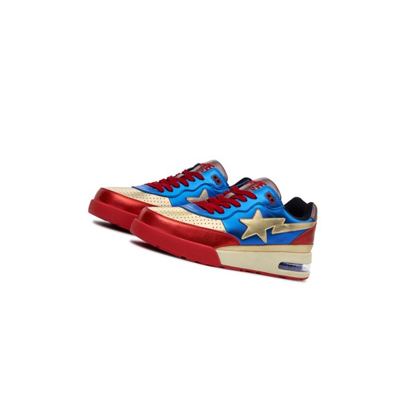 Women's A BATHING APE Road Sta Mid Sneakers Blue | VNH092631