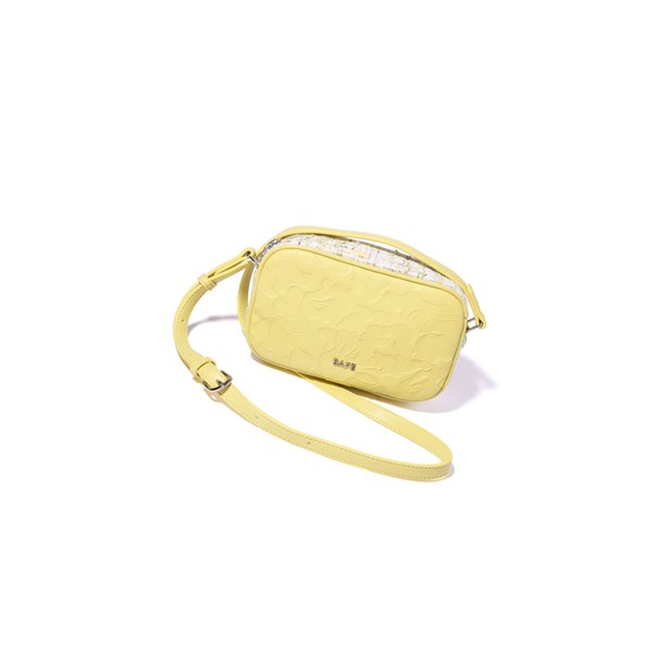 Women's A BATHING APE Solid Camo Shoulder Bags Yellow | MXT842639