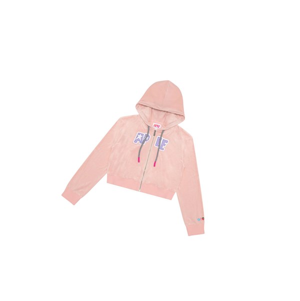 Women's A BATHING APE Velour Zip Throughs Jackets Pink | GSK497032